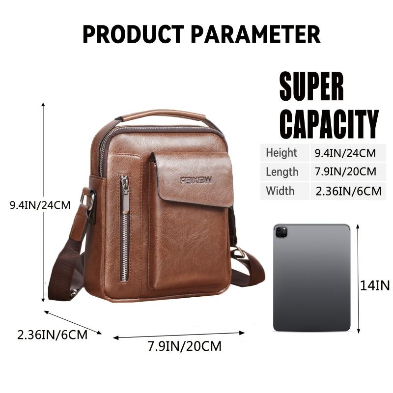 WIXIER Shoulder Bag Men's Casual Messenger Bag Business Men's Bag