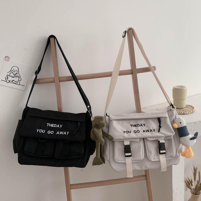 Men's Canvas Shoulder Bag Casual Large Capacity