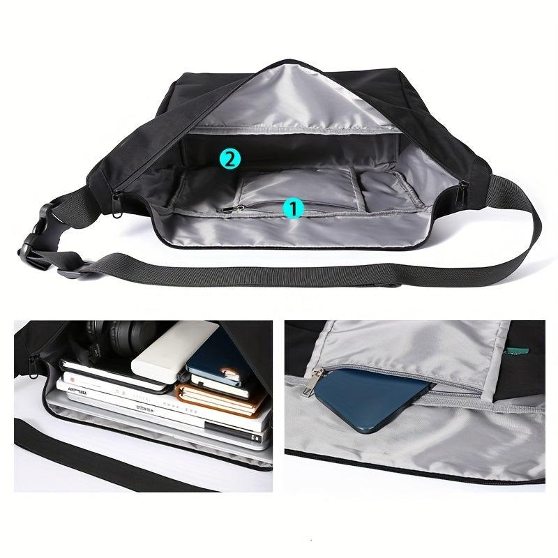 Large Capacity Shoulder Bag Male Student Chest Bag Casual Messenger Bag