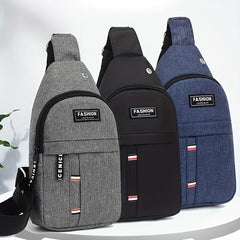Men's Adjustable Straps Chest Bag Outdoor Sports Crossbody Bag
