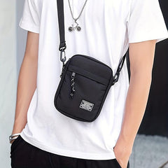 Men's Square Crossbody Bag Oxford Cloth Shoulder Bag