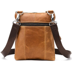 Men's Vintage Leather Messenger Bag Crossbody Briefcase