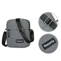 Men Shoulder Bags Zipper Patchwork Solid Large Capacity Messenger Bags