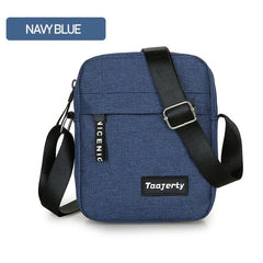Men Shoulder Bags Zipper Patchwork Solid Large Capacity Messenger Bags