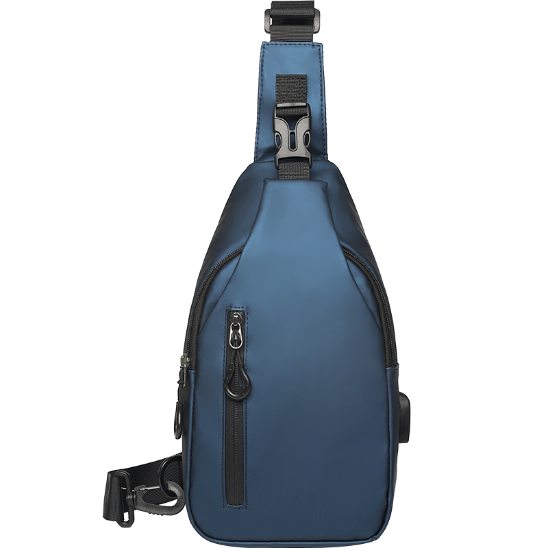 Sling Bag Shoulder Backpack Chest Bags Crossbody Daypack with USB Cable