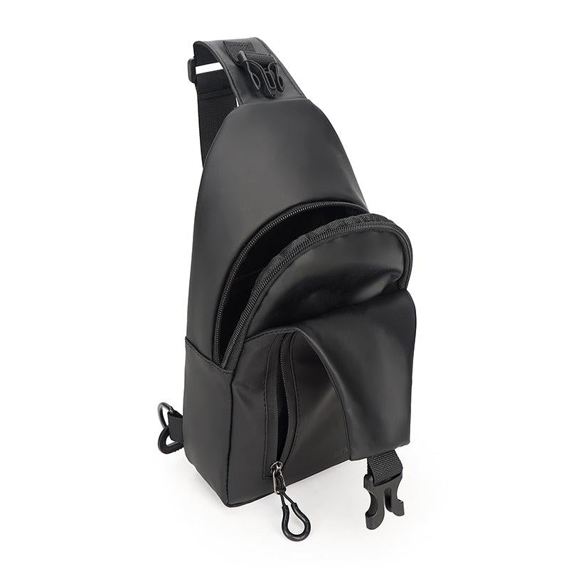 Sling Bag Shoulder Backpack Chest Bags Crossbody Daypack with USB Cable