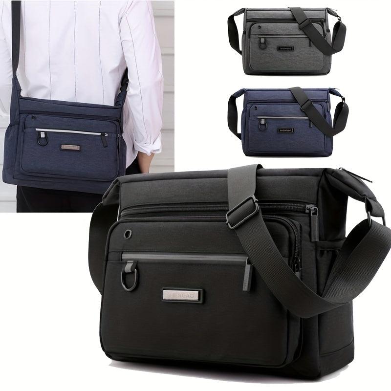 Men's Canvas Messenger Bag for Travel Work