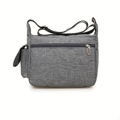 Men's Waterproof Crossbody Bag Canvas Chest Bag Multifunctional Shoulder Bag