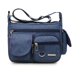 Men's Waterproof Crossbody Bag Canvas Chest Bag Multifunctional Shoulder Bag