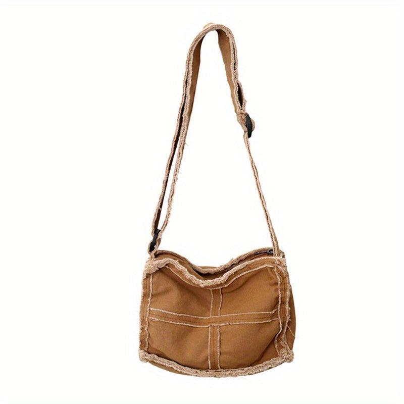 Men's Canvas Shoulder Bag Vintage Messenger Crossbody Hobo Travel Bag