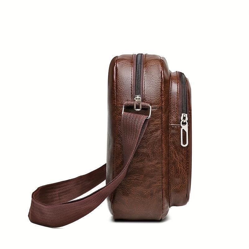 Men's Oxford Cloth Shoulder Bag Casual Crossbody Backpack Dad Bag
