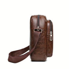 Men's Oxford Cloth Shoulder Bag Casual Crossbody Backpack Dad Bag