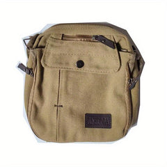 Men's Canvas Messenger Bag Casual Shoulder Bag Chest Bag Travel Portable