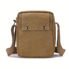 Men's Canvas Messenger Bag Casual Shoulder Bag Chest Bag Travel Portable