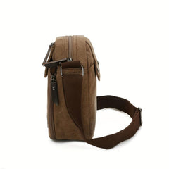 Men's Canvas Messenger Bag Casual Shoulder Bag Chest Bag Travel Portable