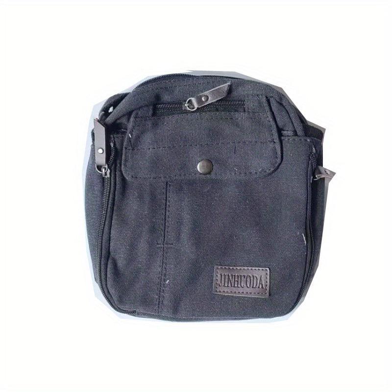 Men's Canvas Messenger Bag Casual Shoulder Bag Chest Bag Travel Portable