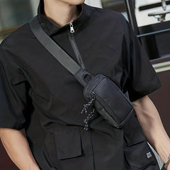 Men's Sports Messenger Bag Mini Chest Waist Shoulder Bag