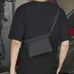 Men's Casual Mini Crossbody Bag Outdoor Square Shoulder Bag