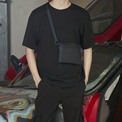 Men's Casual Mini Crossbody Bag Outdoor Square Shoulder Bag