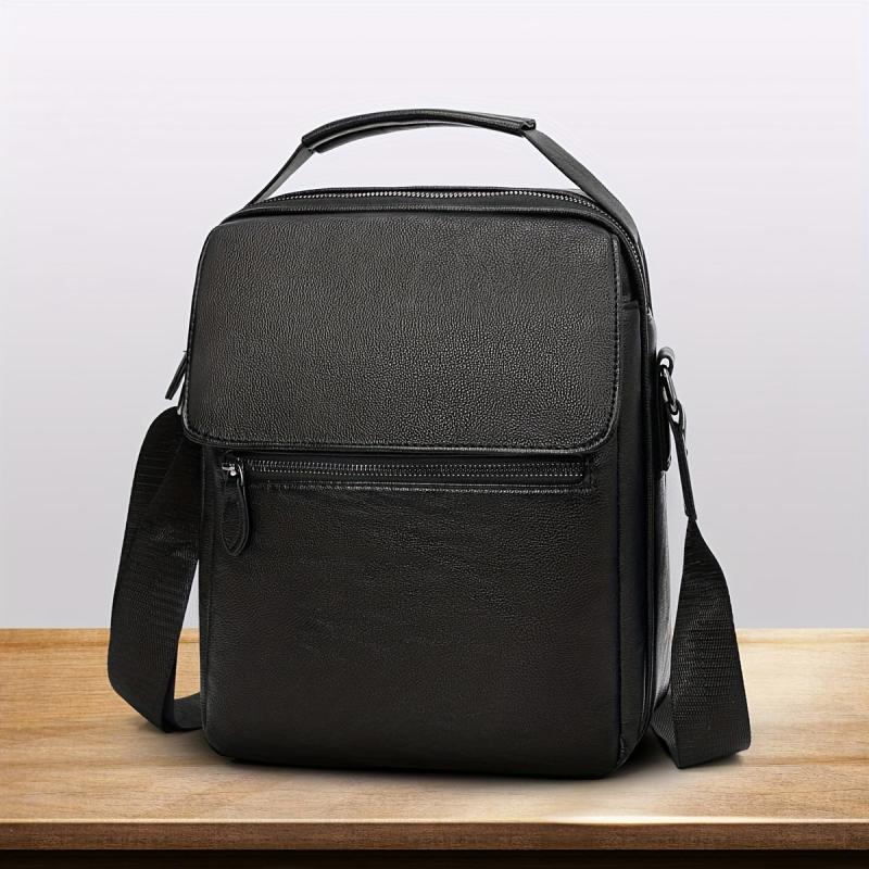 Men's Leather Crossbody Bag Business Bag Handbag