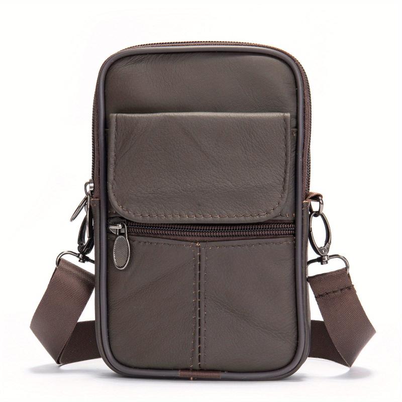 Cowhide Small Backpack Vertical Shoulder Bag
