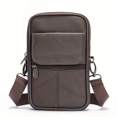 Cowhide Small Backpack Vertical Shoulder Bag