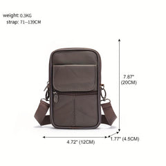 Cowhide Small Backpack Vertical Shoulder Bag