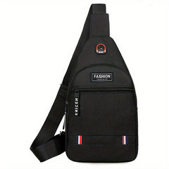 Men's Chest Bag Men's Shoulder Bag Casual Sports USB Small Backpack