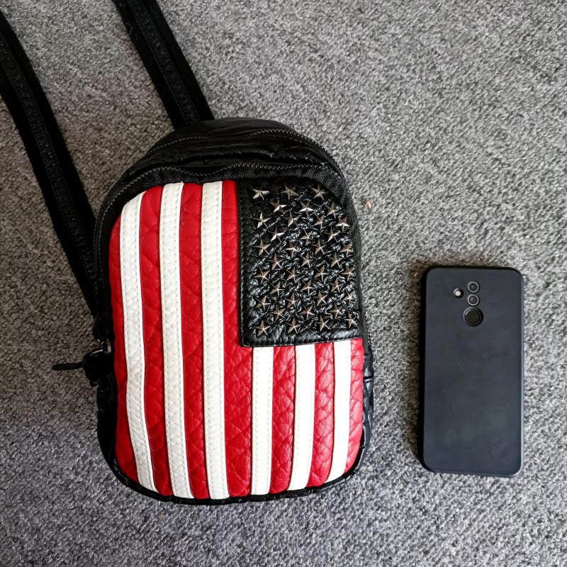 American Flag Pattern Sling Bag Women's Crossbody Chest Bag