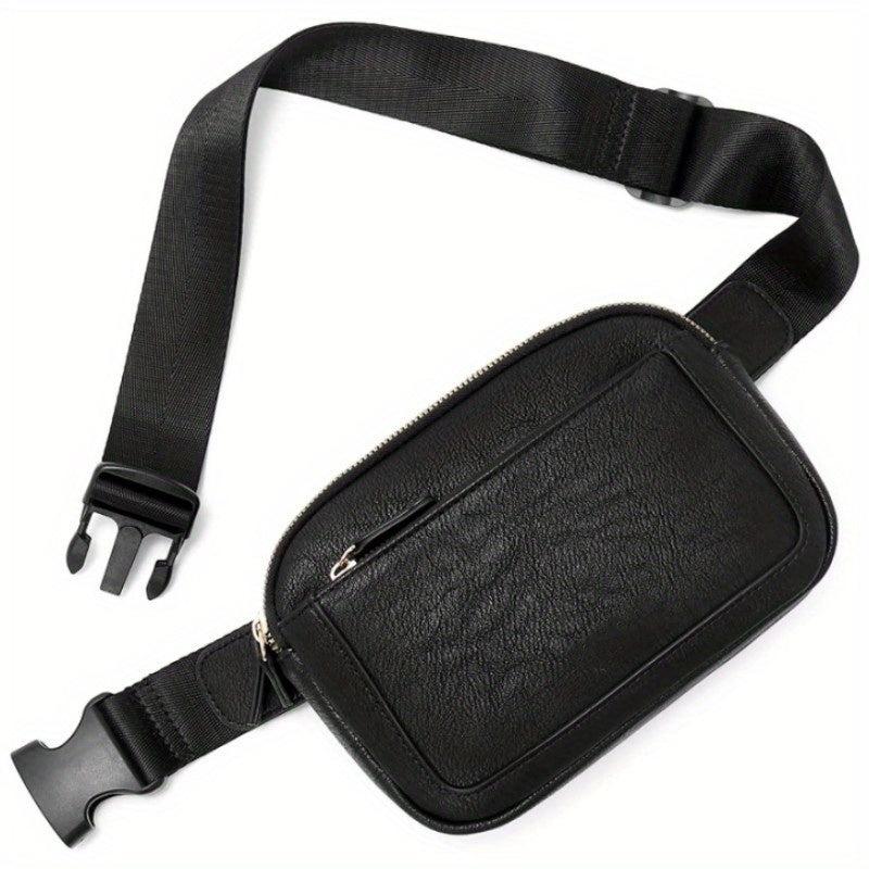 Colorblock Waist Bag Zipper Belt Bag for Women - Outdoor Purse