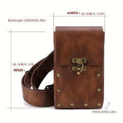 Gothic Steampunk Fanny Pack Studded Retro Waist Bag