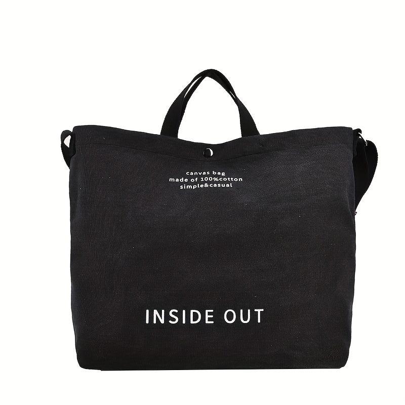 Canvas Tote Handbag Crossbody Top Handle Bag