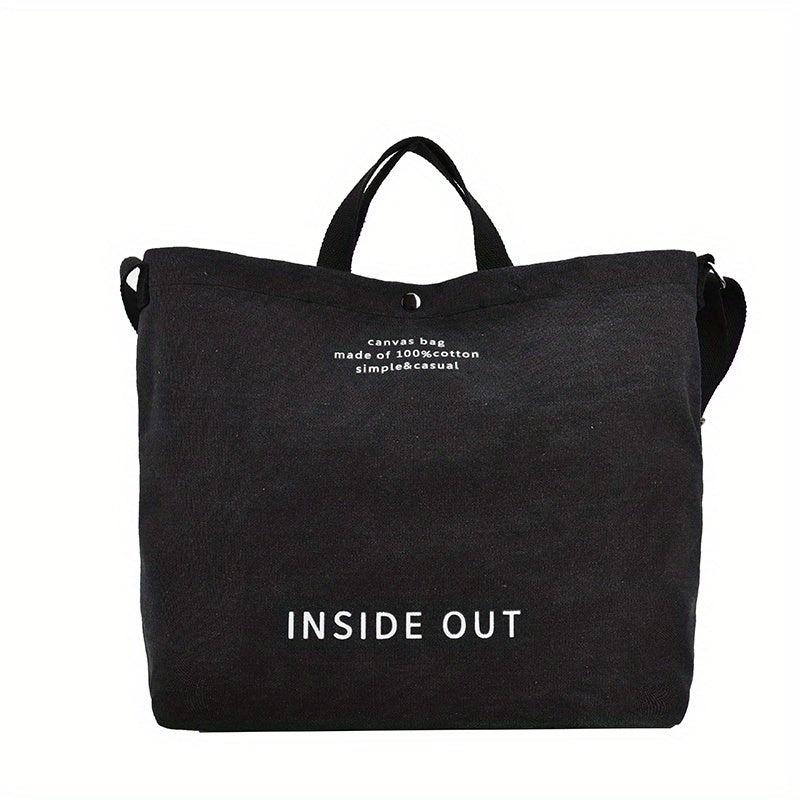 Canvas Tote Handbag Crossbody Top Handle Bag