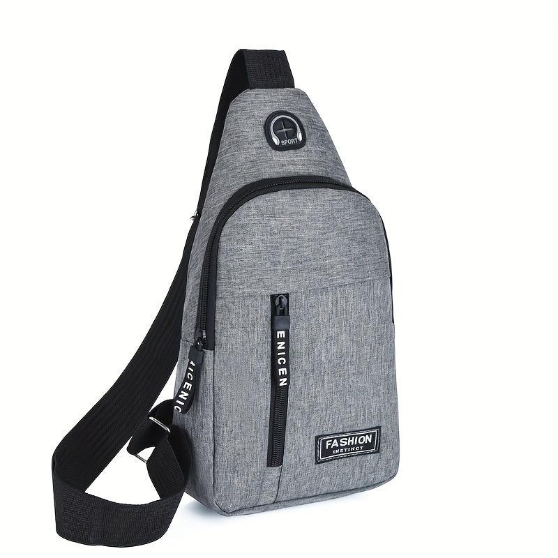 Men's Canvas Crossbody Bag Multifunction Shoulder Bag