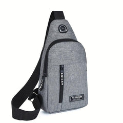 Men's Canvas Crossbody Bag Multifunction Shoulder Bag