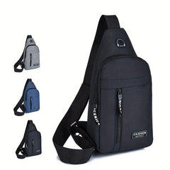 Men's Canvas Crossbody Bag Multifunction Shoulder Bag