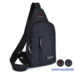Men's Canvas Crossbody Bag Multifunction Shoulder Bag