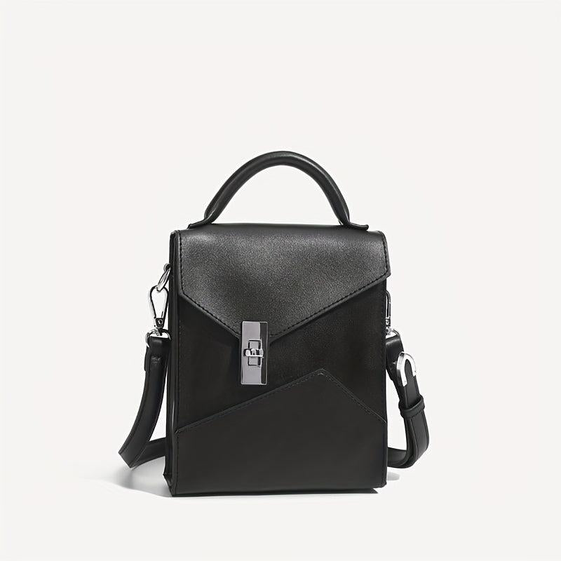 Men's Japanese Retro Crossbody Bag Work PU Messenger Bag