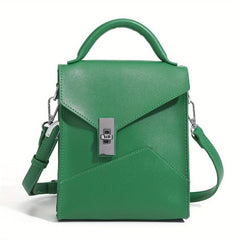 Men's Japanese Retro Crossbody Bag Work PU Messenger Bag