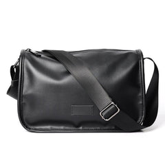 Men's Leather Crossbody Bag Casual Shoulder Messenger Bag
