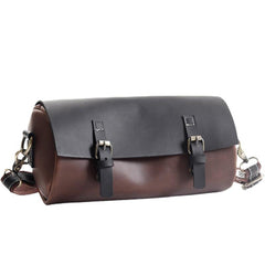 Men's Vintage PU Leather Messenger Bag Travel Shoulder Bag