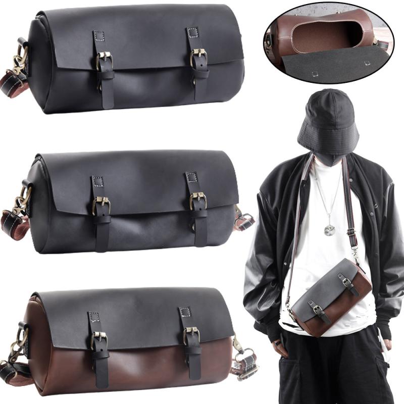 Men's Vintage PU Leather Messenger Bag Travel Shoulder Bag