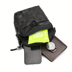 Men's Nylon Casual Messenger Bag Large Capacity Crossbody Bag