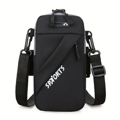 Men's Nylon Crossbody Bag Arm Bag Multifunction Shoulder Bag Mobile Phone Pouch
