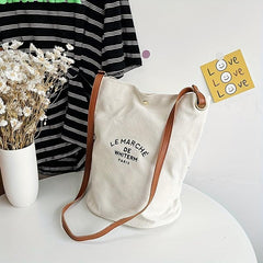 Letter Print Shoulder Bag Crossbody Handbag