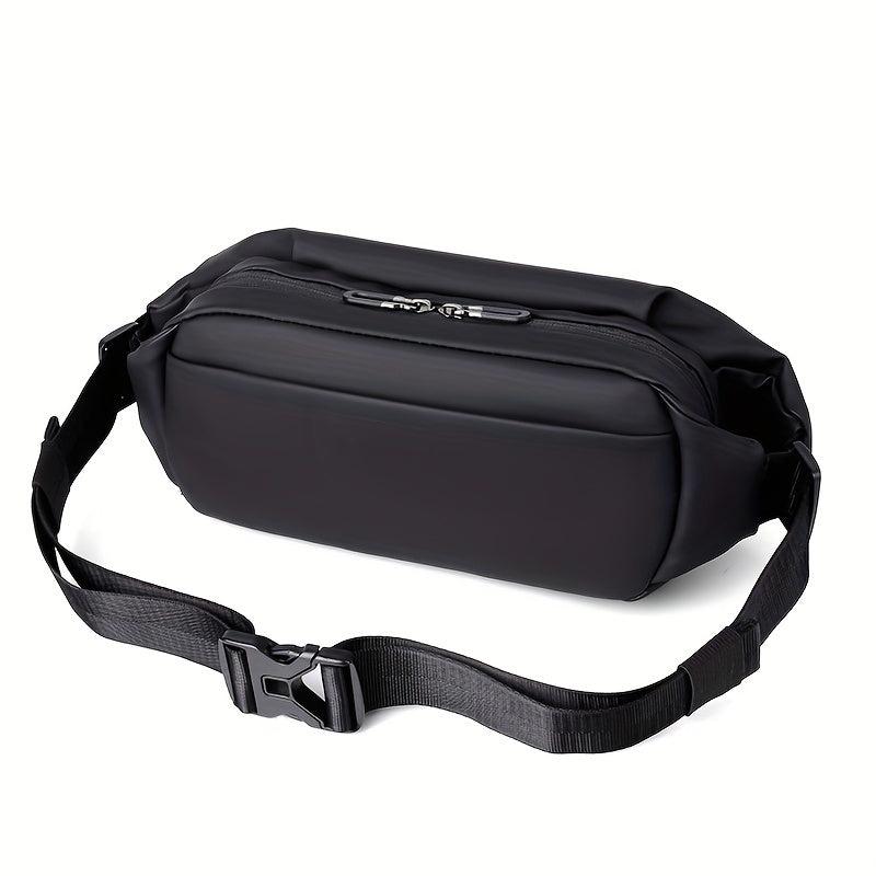 Men's Waterproof Shoulder & Waist Bag with Adjustable Strap