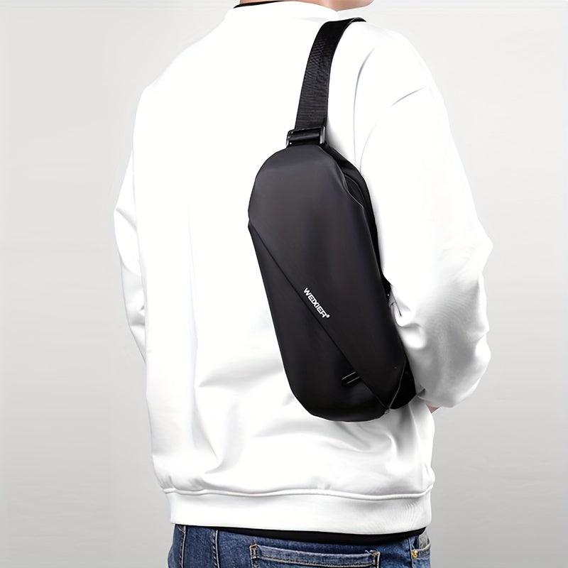 Men's Waterproof Shoulder & Waist Bag with Adjustable Strap