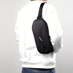 Men's Waterproof Shoulder & Waist Bag with Adjustable Strap