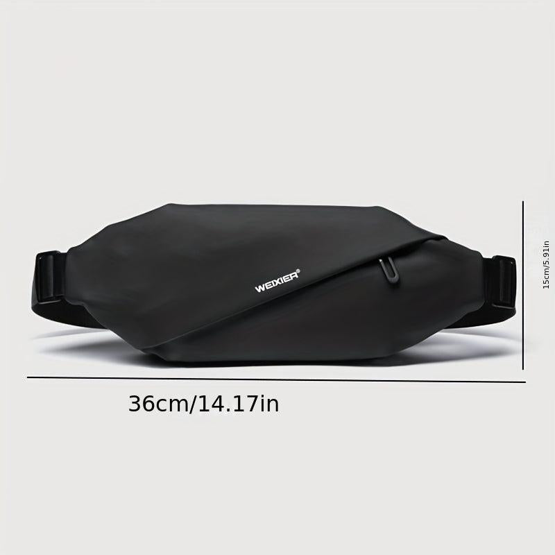 Men's Waterproof Shoulder & Waist Bag with Adjustable Strap