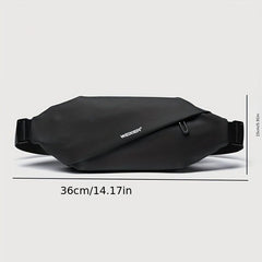 Men's Waterproof Shoulder & Waist Bag with Adjustable Strap